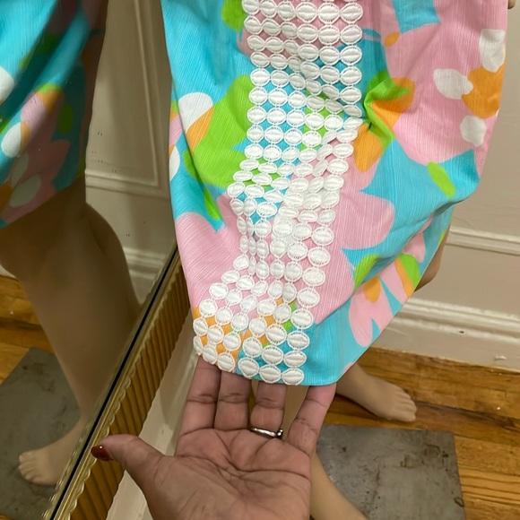 Lilly Pulitzer Floral Sleeveless Dress in Blue and Pink - Picture 7 of 15